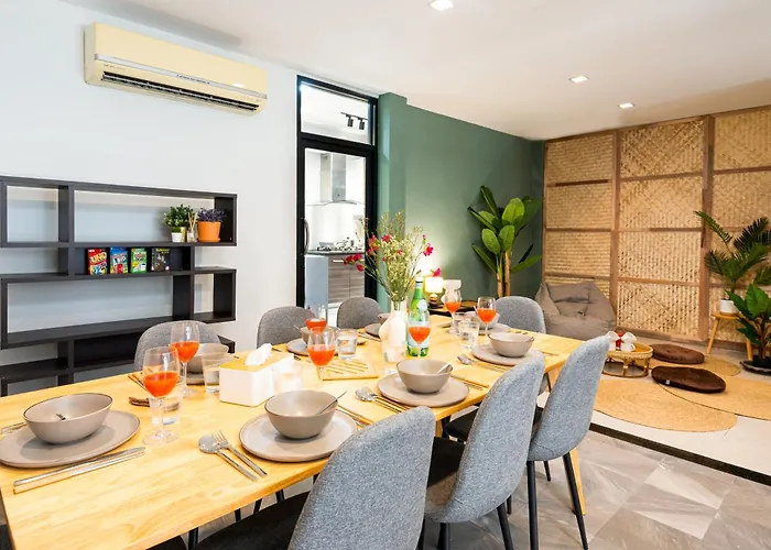 3br Design Townhouse In - 10min To Bts, Emquartier 度假居 曼谷