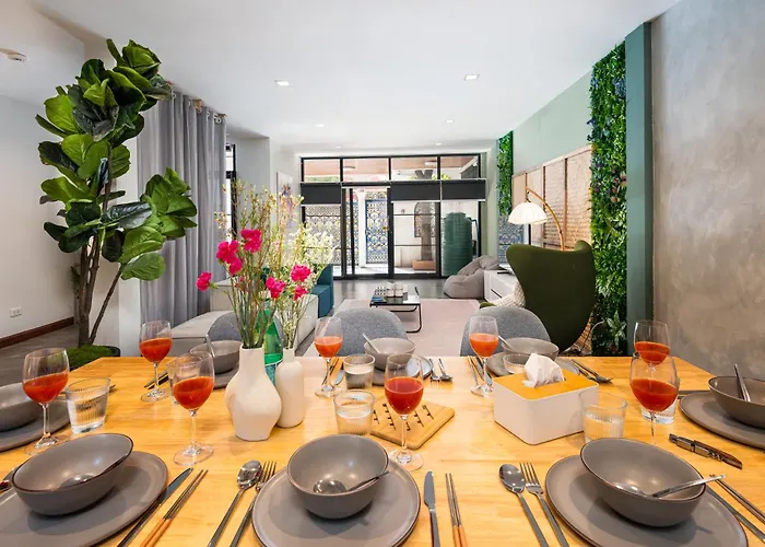 度假居 3br Design Townhouse In - 10min To Bts, Emquartier *
