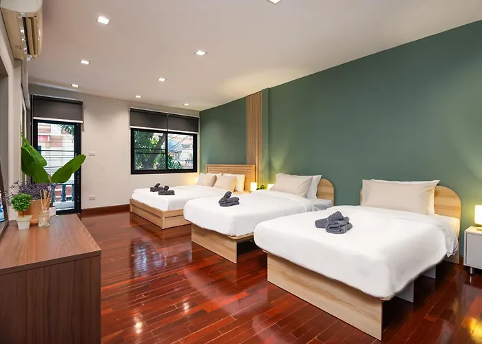 度假居 3br Design Townhouse In - 10min To Bts, Emquartier 曼谷